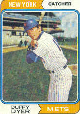 1974 Topps Baseball Cards      536     Duffy Dyer